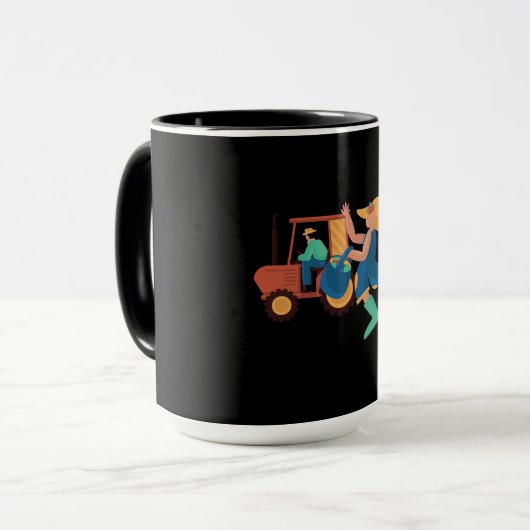 Leuk Boerderijleven Design Mok (Voorkant links)