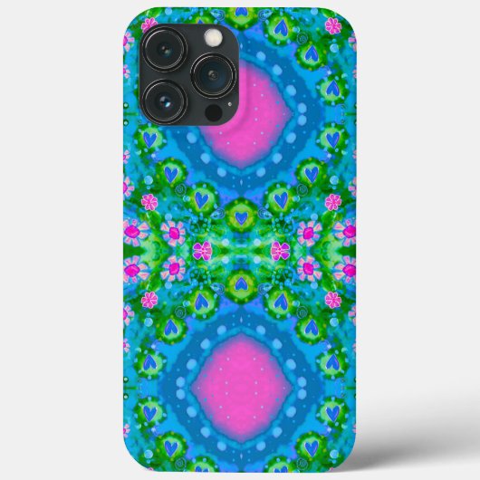 Leuk BoHo Bloemenroze Abstract Meisje Modern Case-Mate iPhone Case (Achterkant)