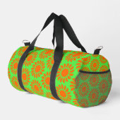 Leuk Boho Lime Groen & Oranje Zomerpatroon Plunjezak (Rechterhoek)