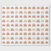 Leuk Boho regenboog baby shower Cadeaupapier (Vlak)