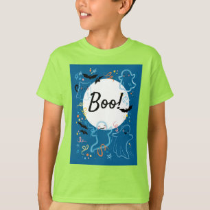 Leuk boo Halloween spook kinder t-shirt