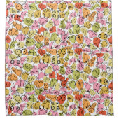 leuk borstontwerp douchegordijn (Voorkant)