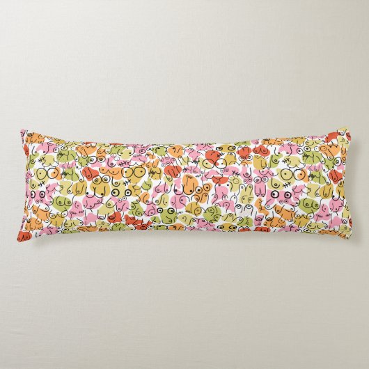 leuk borstontwerp lichaamskussen (Voorkant)