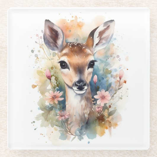 Leuk bos Baby Beste Pints Kwekerij Art Glazen Onderzetter (Voorkant)