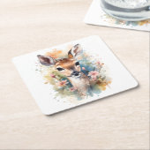 Leuk bos Baby Beste Pints Kwekerij Art Kartonnen Onderzetters (Schuin)