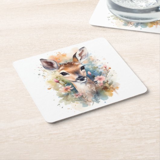 Leuk bos Baby Beste Pints Kwekerij Art Kartonnen Onderzetters (Schuin)