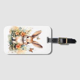 Leuk bos baby bunny pints kinderkamer kunst bagagelabel