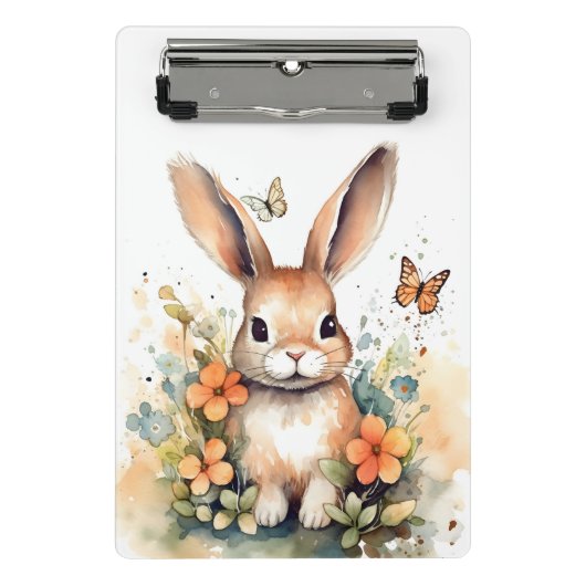 Leuk bos baby bunny pints kinderkamer kunst mini klembord (Voorkant)