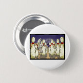 Leuk Bowling Testament Grappig Cadeau, T-shirts, K Ronde Button 5,7 Cm (Voorkant /achterkant)