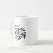 Leuk Breien is Menselijk  Koffiemok (Voorkant links)