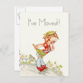 Leuk Briefkaart weg naar geluk Nieuw adres (Voorkant / Achterkant)