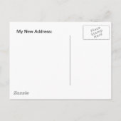 Leuk Briefkaart weg naar geluk Nieuw adres (Achterkant)