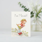 Leuk Briefkaart weg naar geluk Nieuw adres (Staand voorkant)