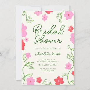 Leuk & Bright Floral Garden Vrijgezellenfeest Kaart