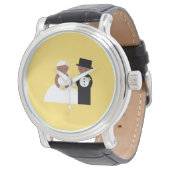 Leuk bruidspaar horloge (Gekanteld)