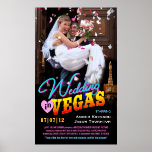 Leuk Bruiloft Film Poster Aangepaste Fotosjabloon