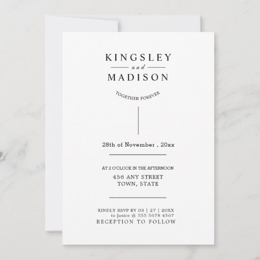 Leuk bruiloft verhaal begin nieuwe epos kaart (Achterkant)