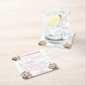 Leuk bruiloft welkom kartonnen onderzetters (Insitu)