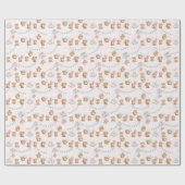 Leuk Bruin Baby Beer Cadeaupapier (Vlak)