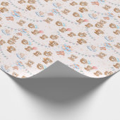 Leuk Bruin Baby Beer Cadeaupapier (Hoek)