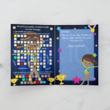 Leuk Bruin Meisjes Gymnastiek Geheim Bericht Verja