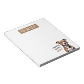 Leuk bruin om te doen Lijst Pit Bull Terrier Notitieblok (Schuin)