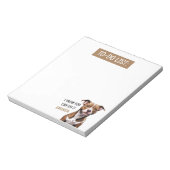 Leuk bruin om te doen Lijst Pit Bull Terrier Notitieblok (Linkerzijde)