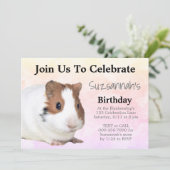 Leuk Bruin Wit Guinee Varken Custom Kleurrijke Par Kaart (Staand voorkant)