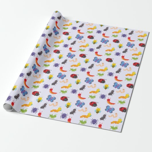 Leuk Bug Party wrapping papier (Uitgerold)