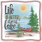 Leuk Buiten Beter bij het Meer Inspirivity Sticker (Voorkant)