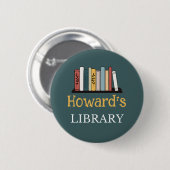 LEUK! Button - Bibliotheek - Gepersonaliseerd - Na (Voorkant /achterkant)