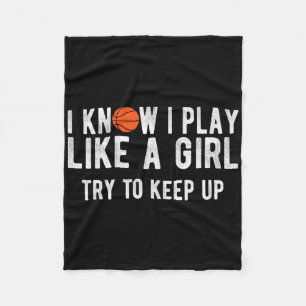 Leuk bysketbyll spelen als een meisje bubbel fleece deken