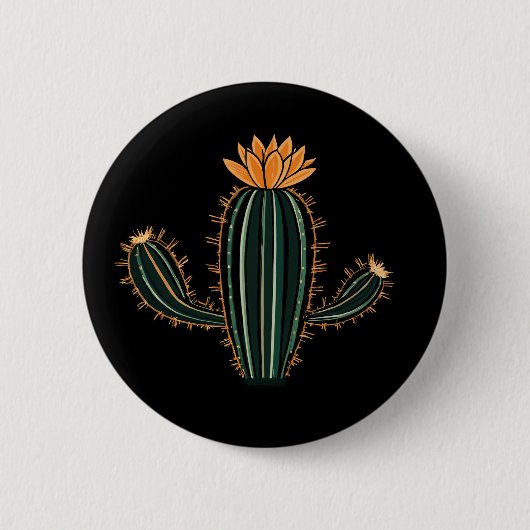 Leuk Cactus Ontwerp - Standaard Knop Ronde Button 5,7 Cm (Voorkant)