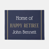 Leuk cadeau! Aangepaste Happy Gepensioneerde deurm Deurmat (Voorkant)