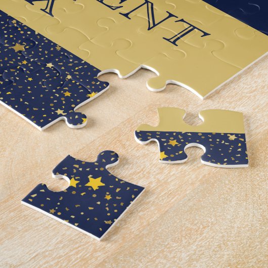 Leuk cadeau! Custom Pensioen felicitaties puzzel Legpuzzel (Zijkant)