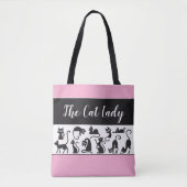Leuk cadeau! Het Cat Lady grillige Tas (Voorkant)
