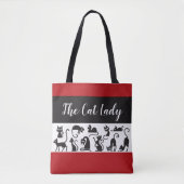 Leuk cadeau! Het Cat Lady grillige Tas (Voorkant)