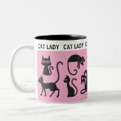 Leuk cadeau! Perfect Cat Lady Tweekleurige Koffiemok (Links)