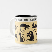 Leuk cadeau! Perfect Cat Lady Tweekleurige Koffiemok (Voorkant links)