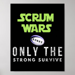 Leuk Cadeau Scrum Wars Rugby , Volwassenen En Kind Poster