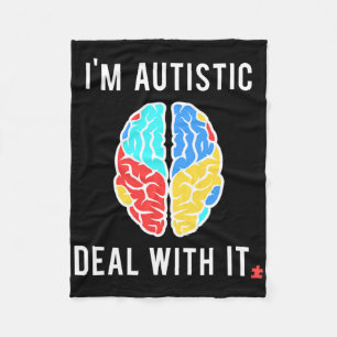 Leuk Cadeau Voor Autisme Bewustzijn Voor Autistisc Fleece Deken