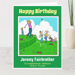 Leuk cadeau voor golfer. Golfspeler heeft slechte Kaart