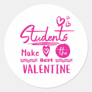 Leuk cadeau voor leerkrachten op de Valentijnsdag Ronde Sticker