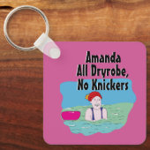 Leuk cadeau voor zwemmen vriend buitenzwemmers sleutelhanger (Voorkant)