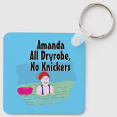 Leuk cadeau voor zwemmen vriend buitenzwemmers sleutelhanger (Achterkant)