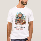 Leuk Camping Beer Gepersonaliseerde Happy Camper T T-shirt (Voorkant)