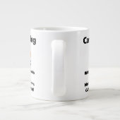 Leuk Camping Gezegde met Marshmallows en Vrienden Grote Koffiekop (Achterkant)