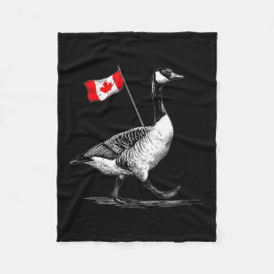 Leuk Canada dier met vlag voor ganzenliefhebbers Fleece Deken