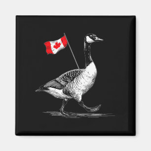 Leuk Canada dier met vlag voor ganzenliefhebbers Magneet
