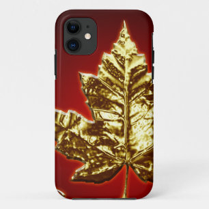 Leuk Canada iPhone Hoesje Gouden Canada Blad Hoesj